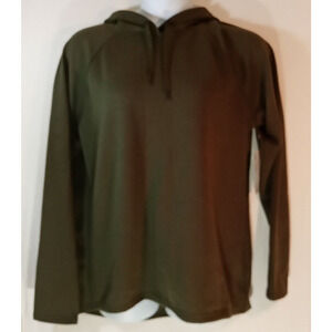 Off Trail Hooddie Women's XL Green Pullover Long Sleeve